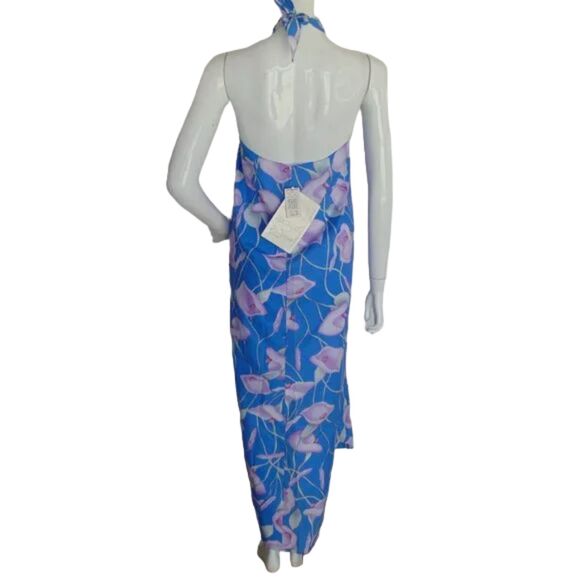 new Vintage HILO HATTIE True Wrap/Sarong/Pareo, OS, Blue Floral, Maxi Dress - Picture 5 of 16